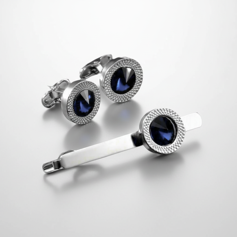 Colorful Rhinestone Cufflinks