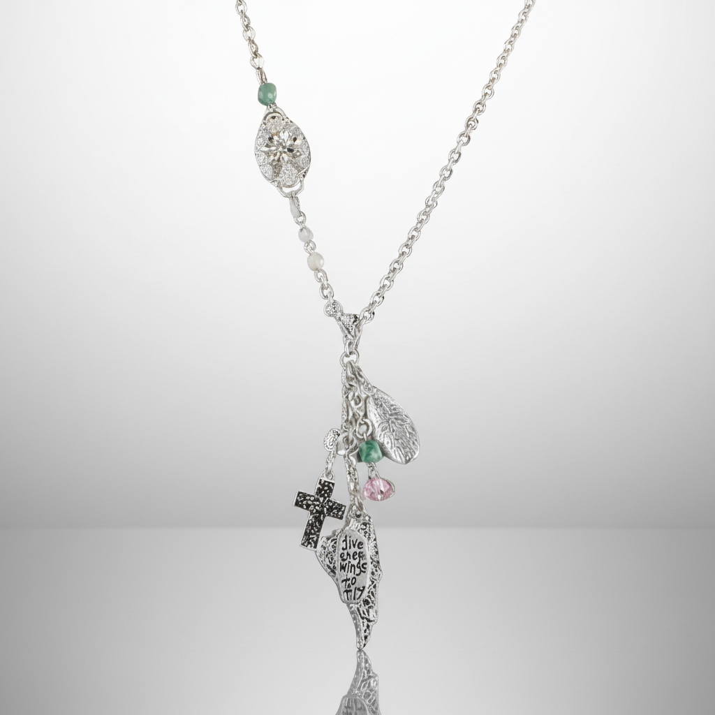 Give Them Wings Charm Necklace