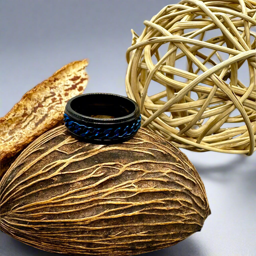 Chain Spinner Stainless Steel  Ring