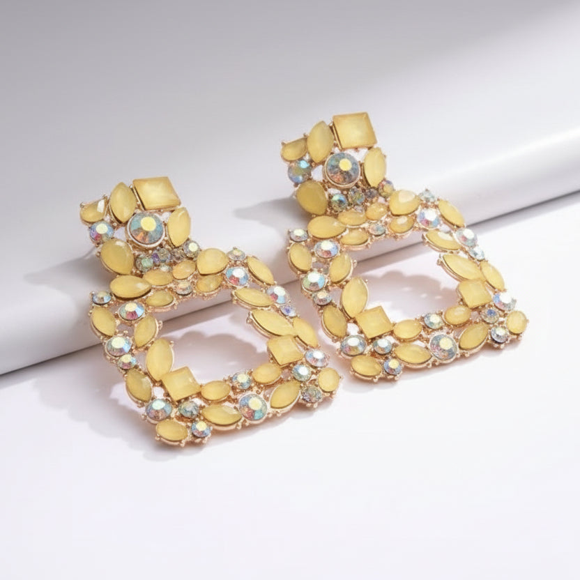 Colorful Square Fashion Earrings