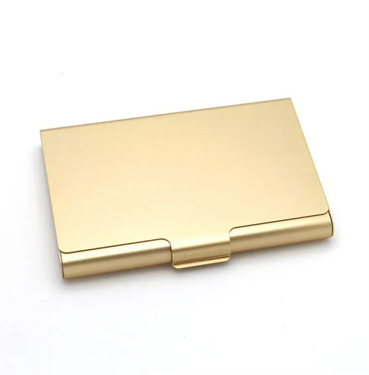 Slim Business Card Case Gold