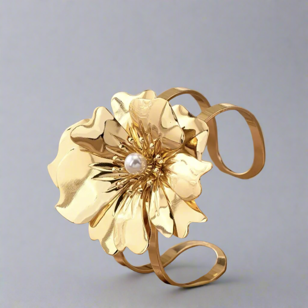 Gold Floral Bracelet