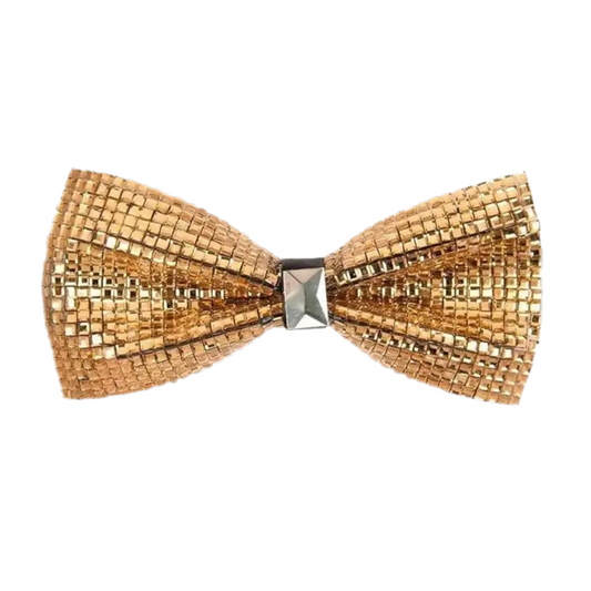 Gold Beaded Bowtie