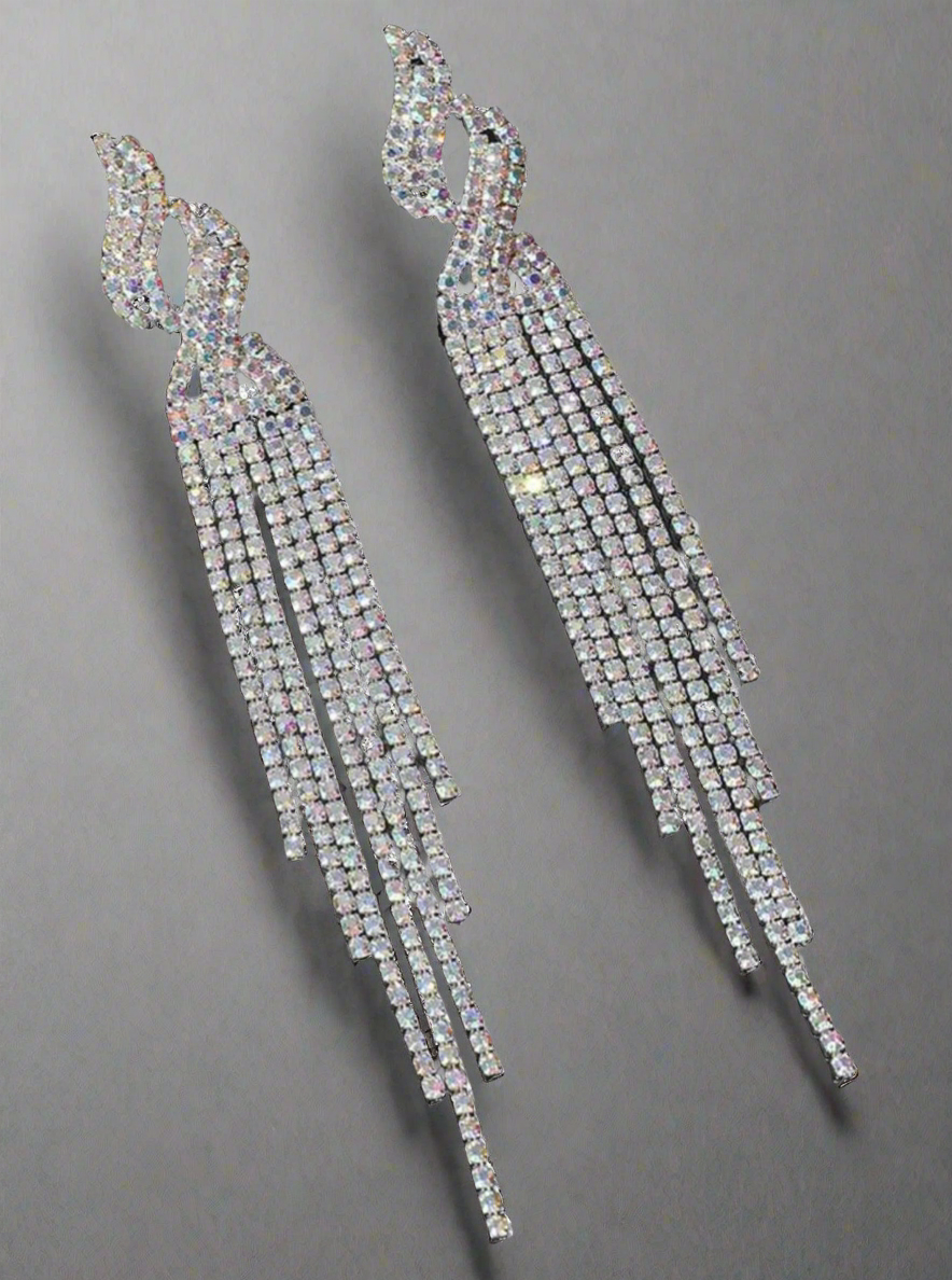 Flame Tassel Earrings