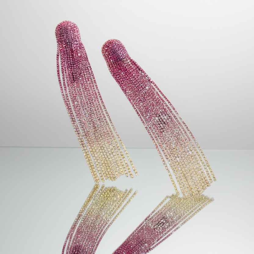 Gradient Tassel Earrings