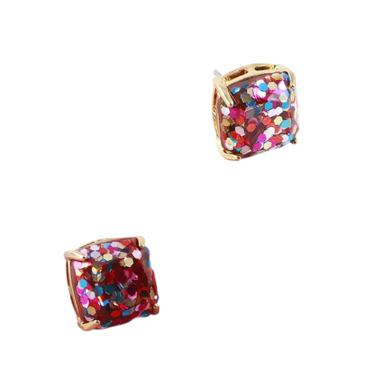 Glitter Confetti Stud Earrings