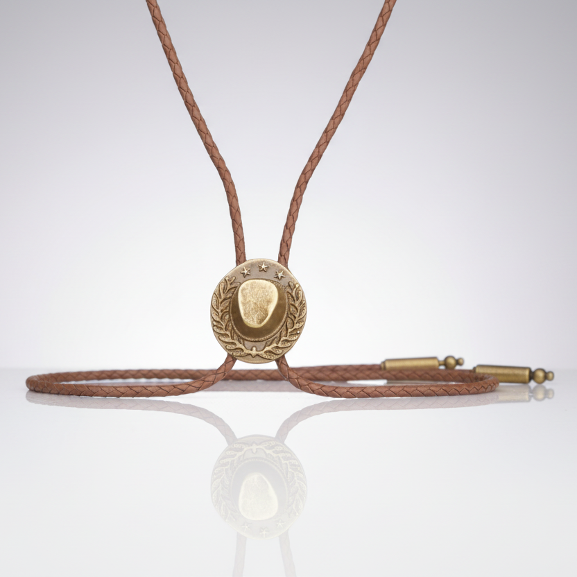 Cowboy Hat Bolo Western Necktie