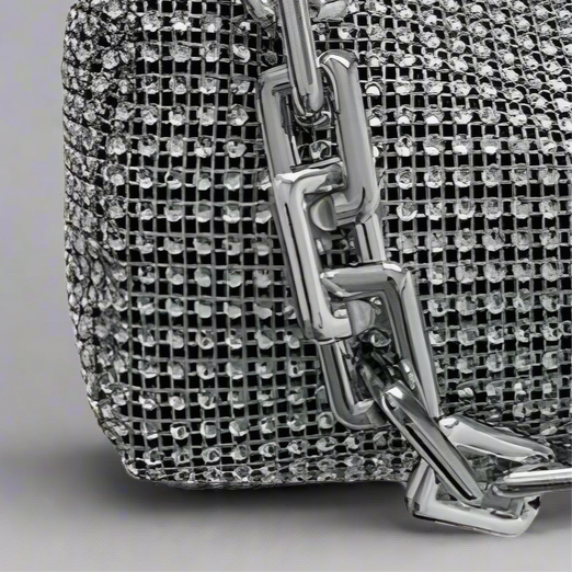 Rhinestone Embellished Handbag