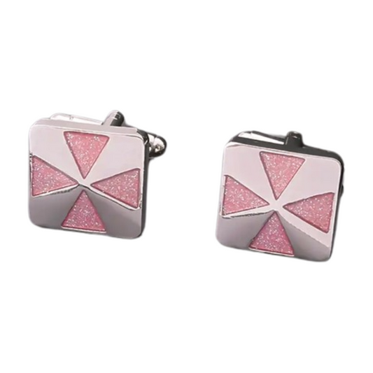 Pinwheel Pink Cufflinks