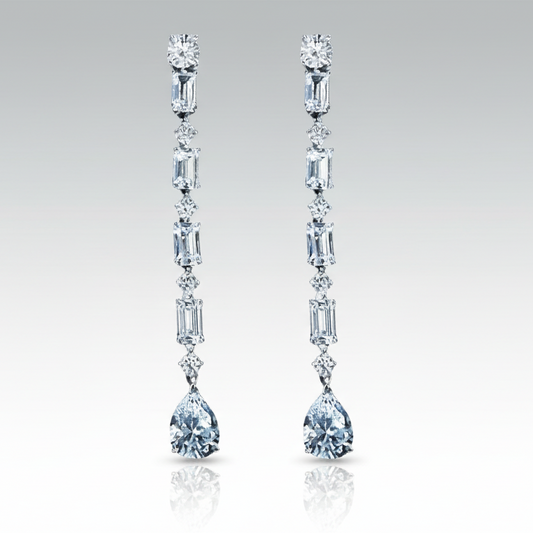 Geometric Water Drop Earrings