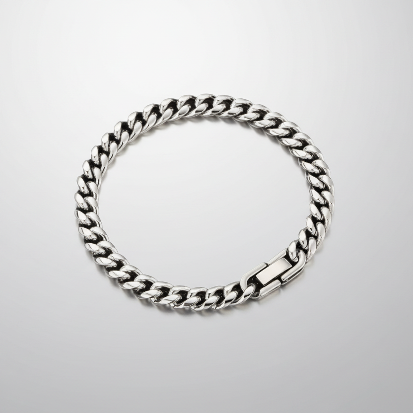 Stainless Steel Cuban Chain Bracelet