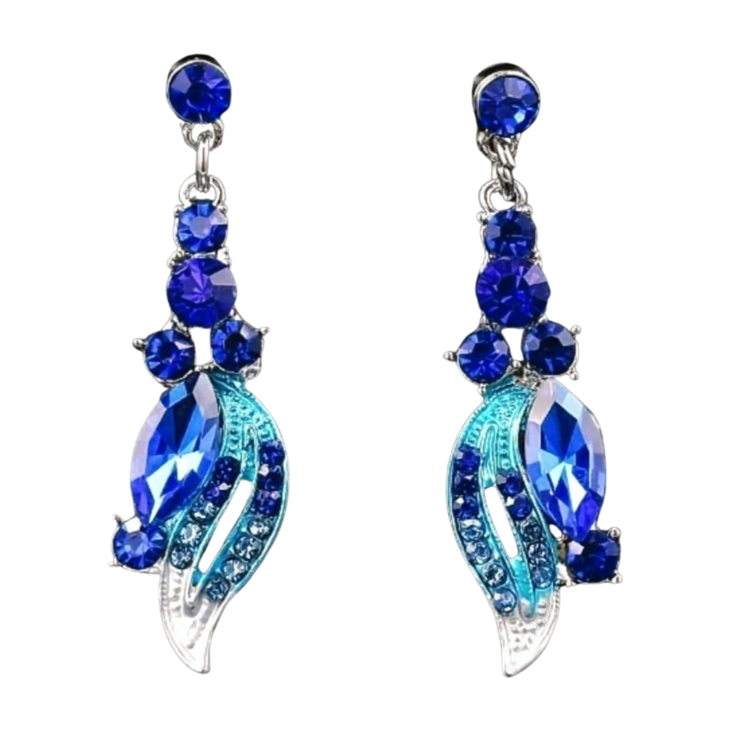 Blue Leaves Jewelry Set