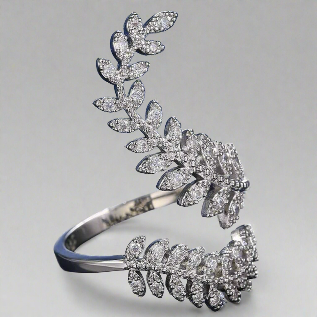 Leaf All-Fit Ring in Silver