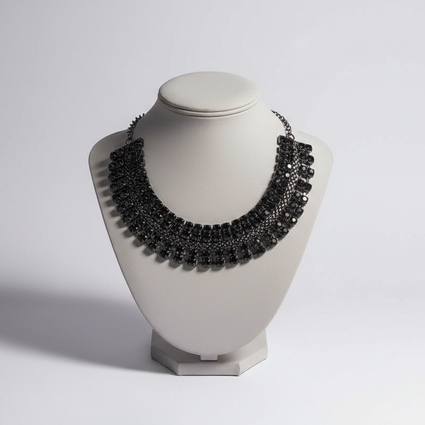 Black Rhinestone Choker Necklace