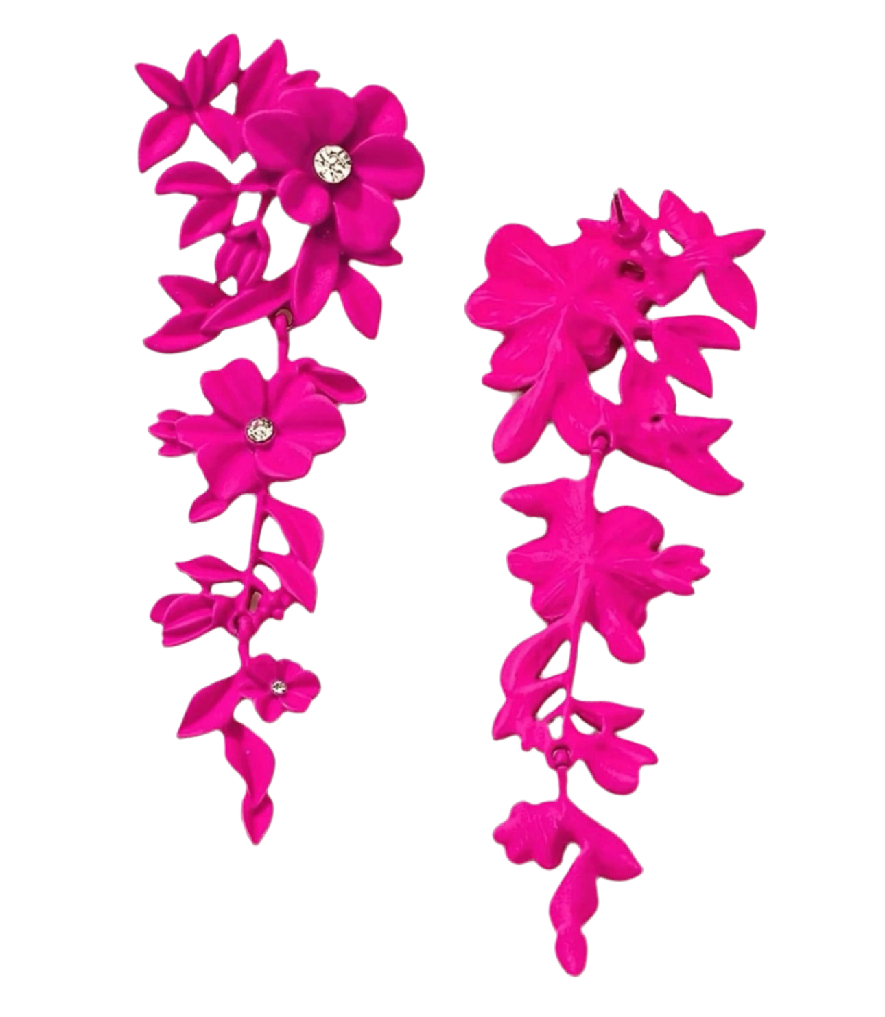 Floral Pink Earrings