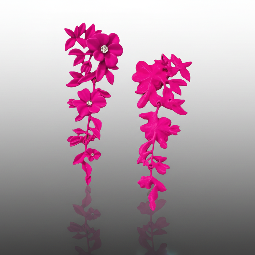Artistic Floral Earrings