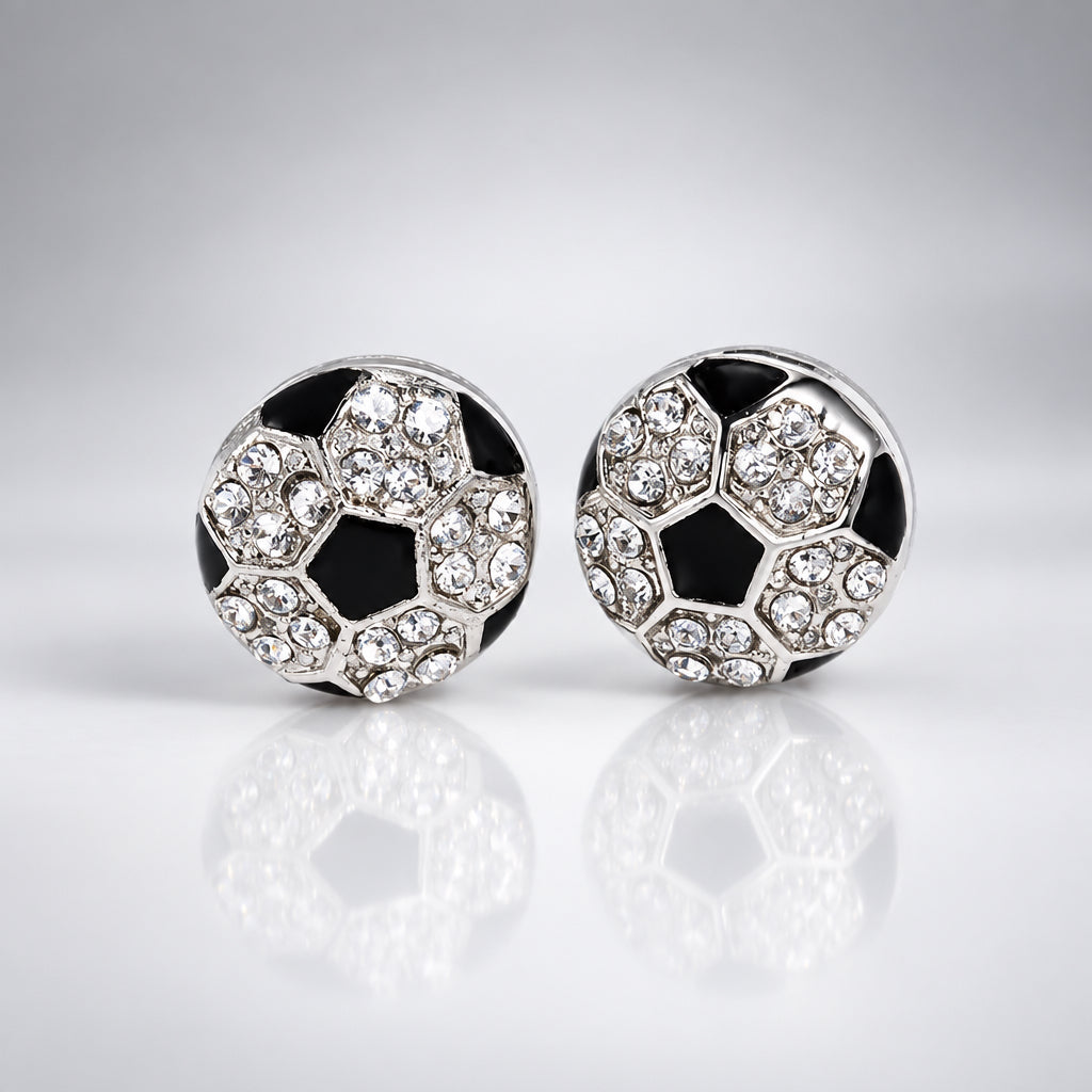 Sports Rhinestone Stud Earrings