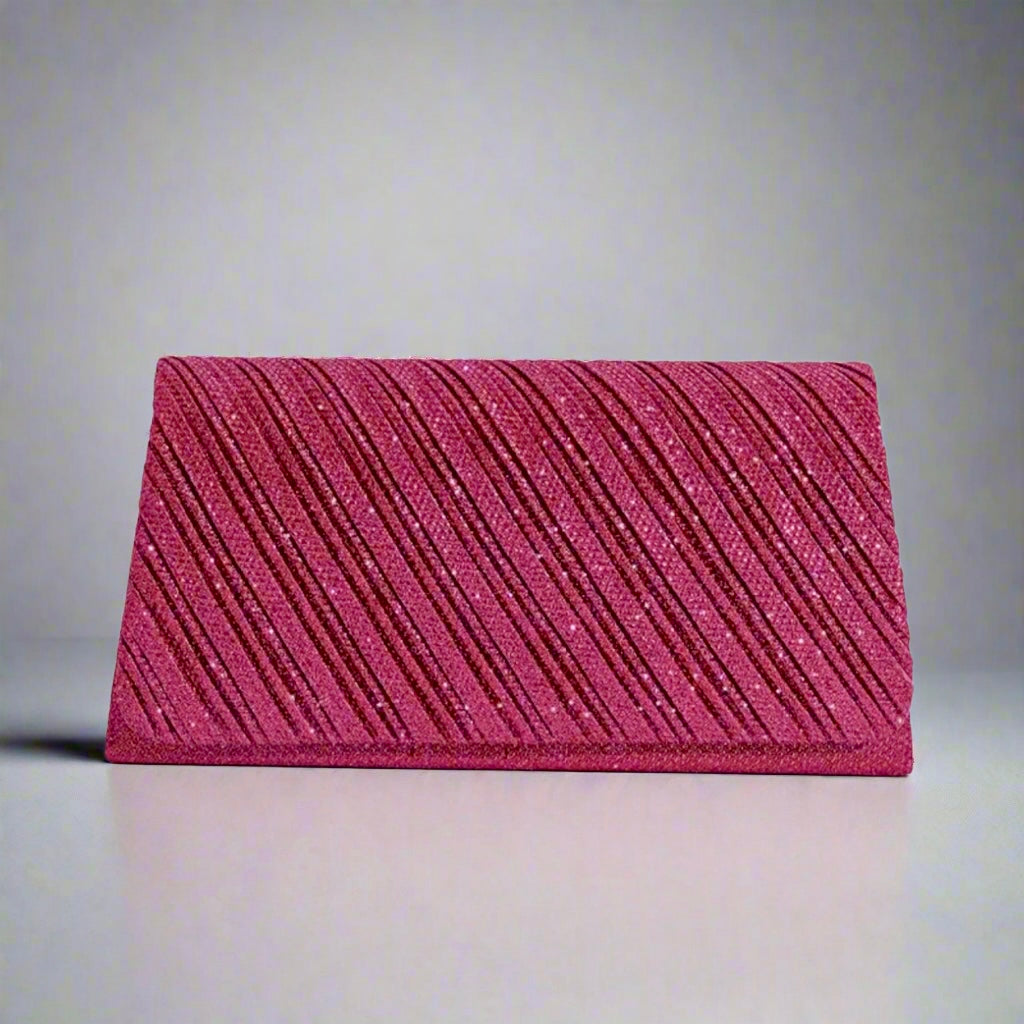 Rose Red Clutch Evening Bag