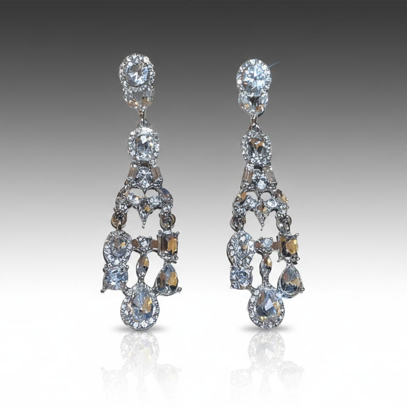 Geometric Chandelier Earrings