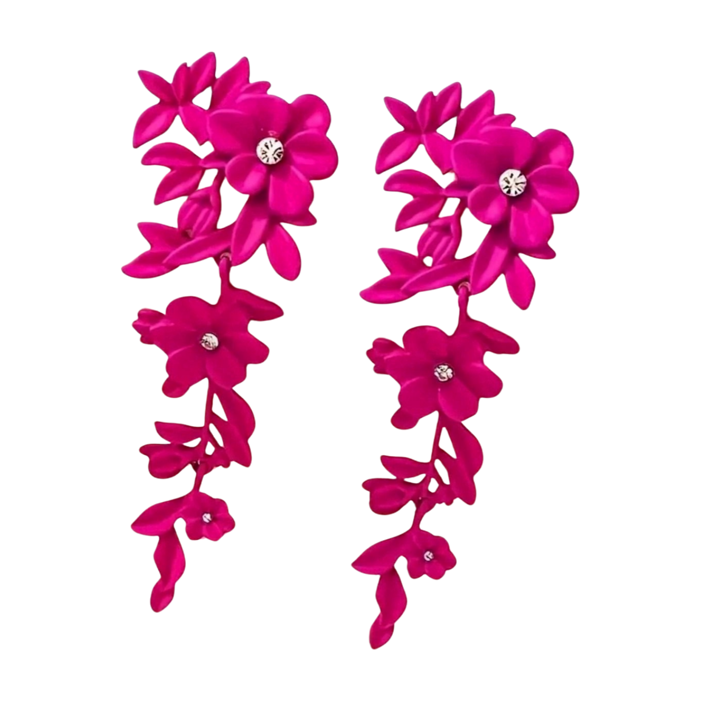 Floral Pink Earrings