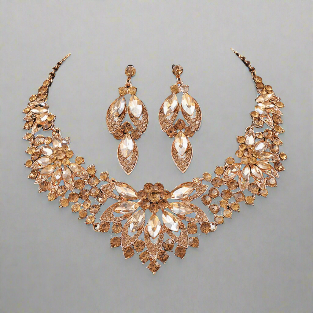 Intricate Floral Jewelry Set