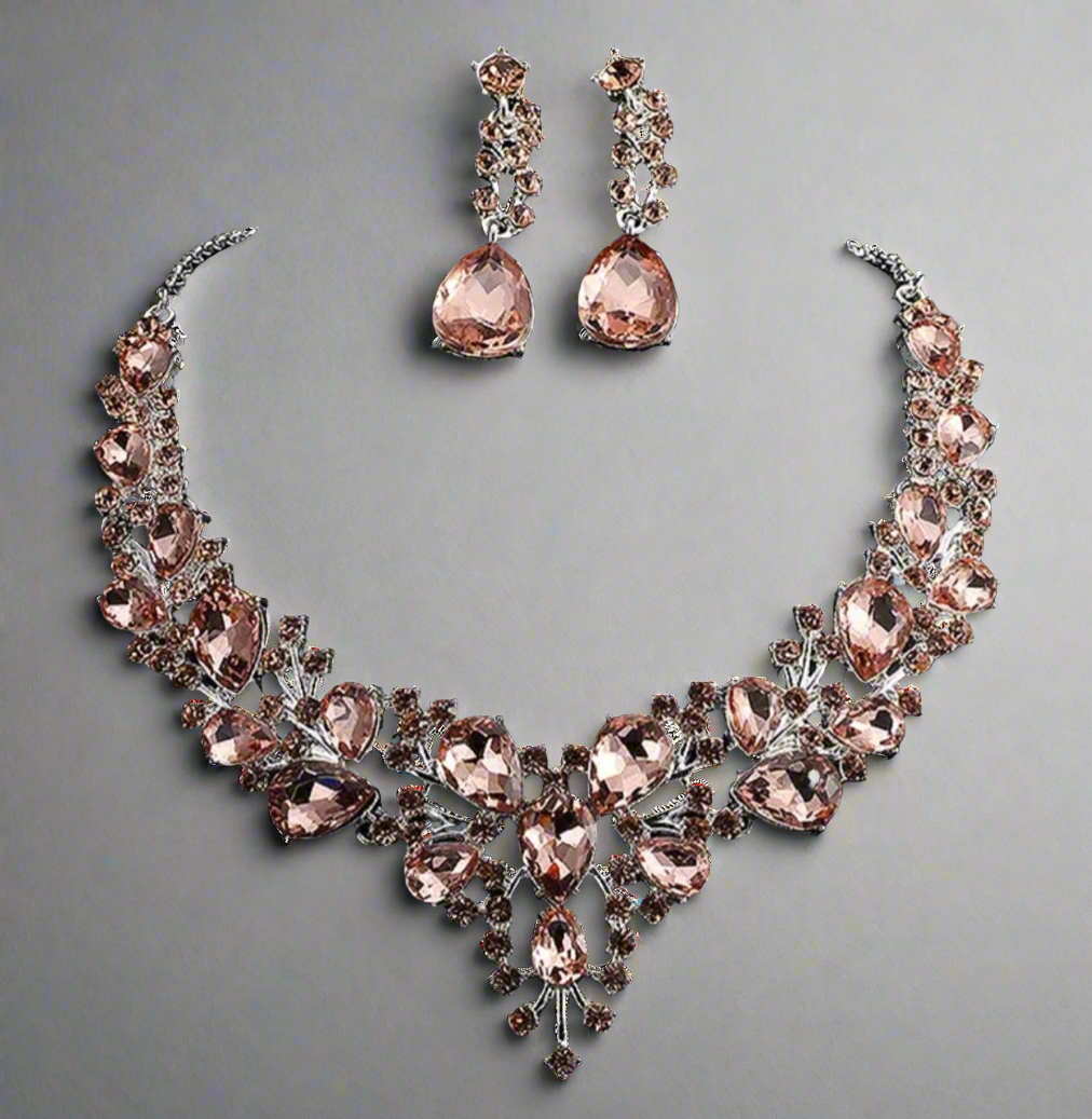 Glass Droplets Jewelry Set