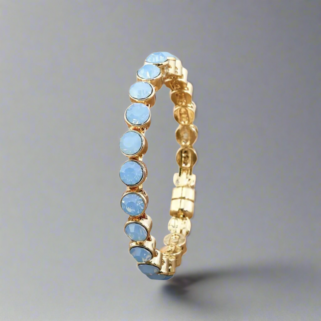 Inlaid Blue Sky Gold Bracelet