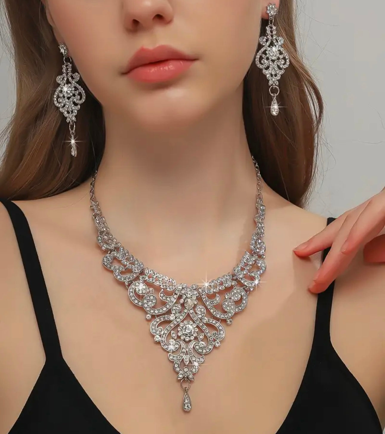 Silver Love Jewelry Set