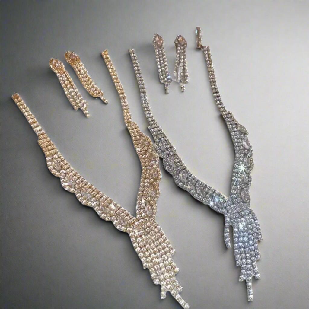 Golden Tassel Jewelry Set