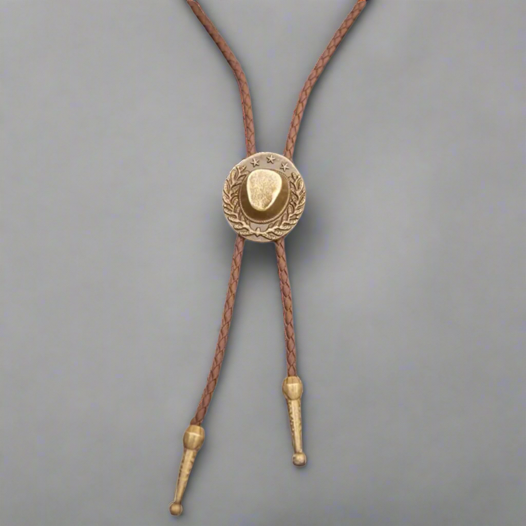 Cowboy Hat Bolo Western Necktie