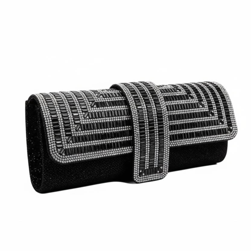 Art Deco Rhinestone Clutch