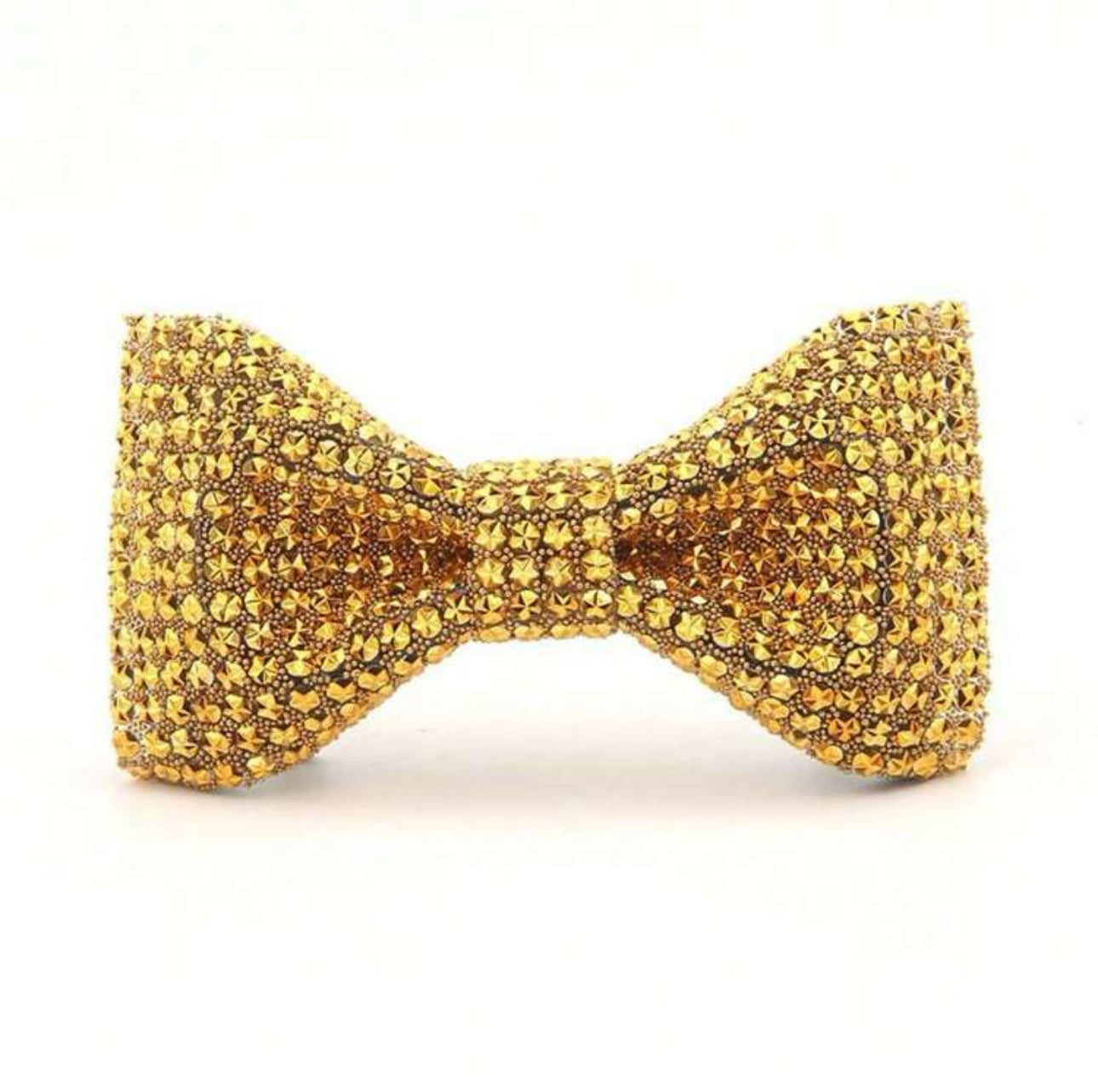 Gold Beaded Bowtie
