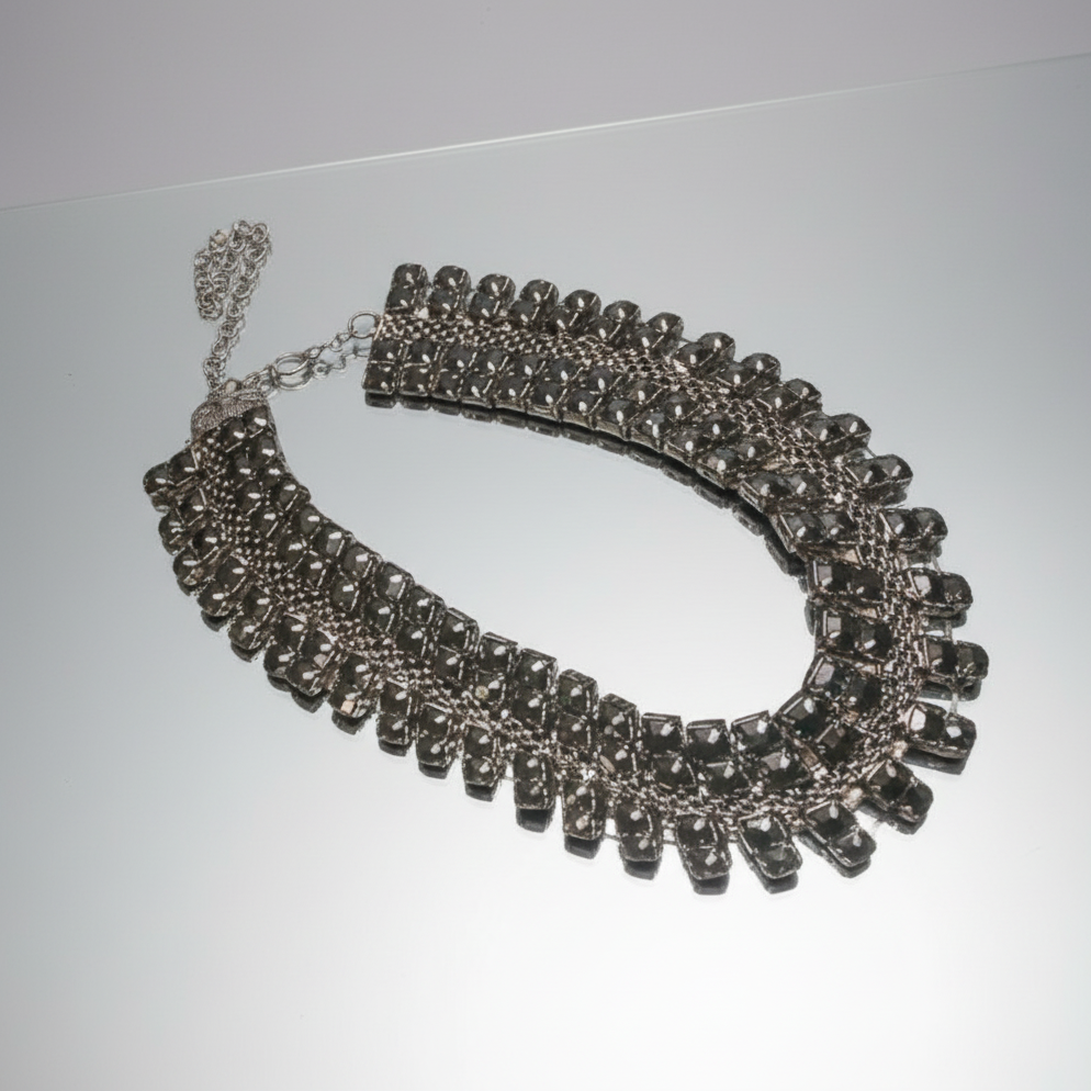 Black Rhinestone Choker Necklace