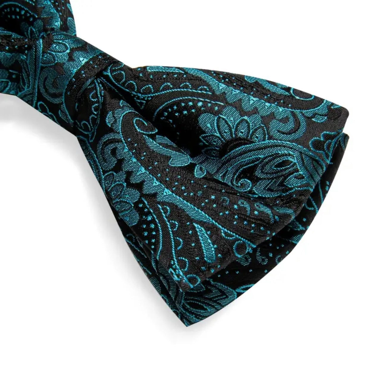 Peacock Blue Bowtie Set