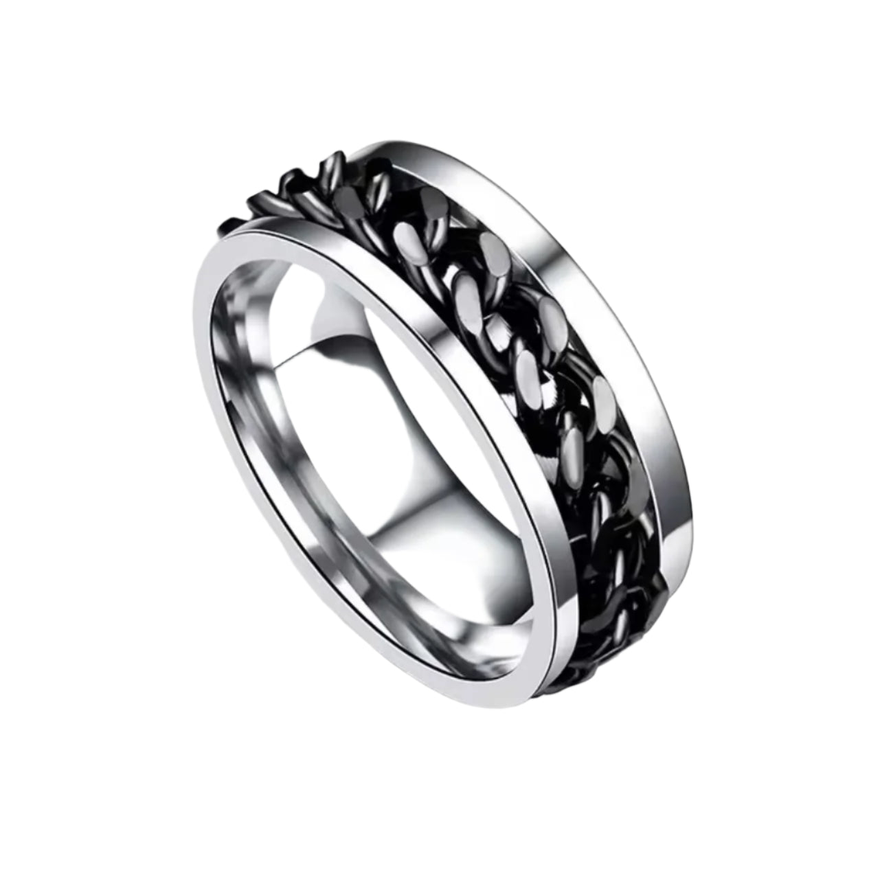 Chain Spinner Stainless Steel  Ring