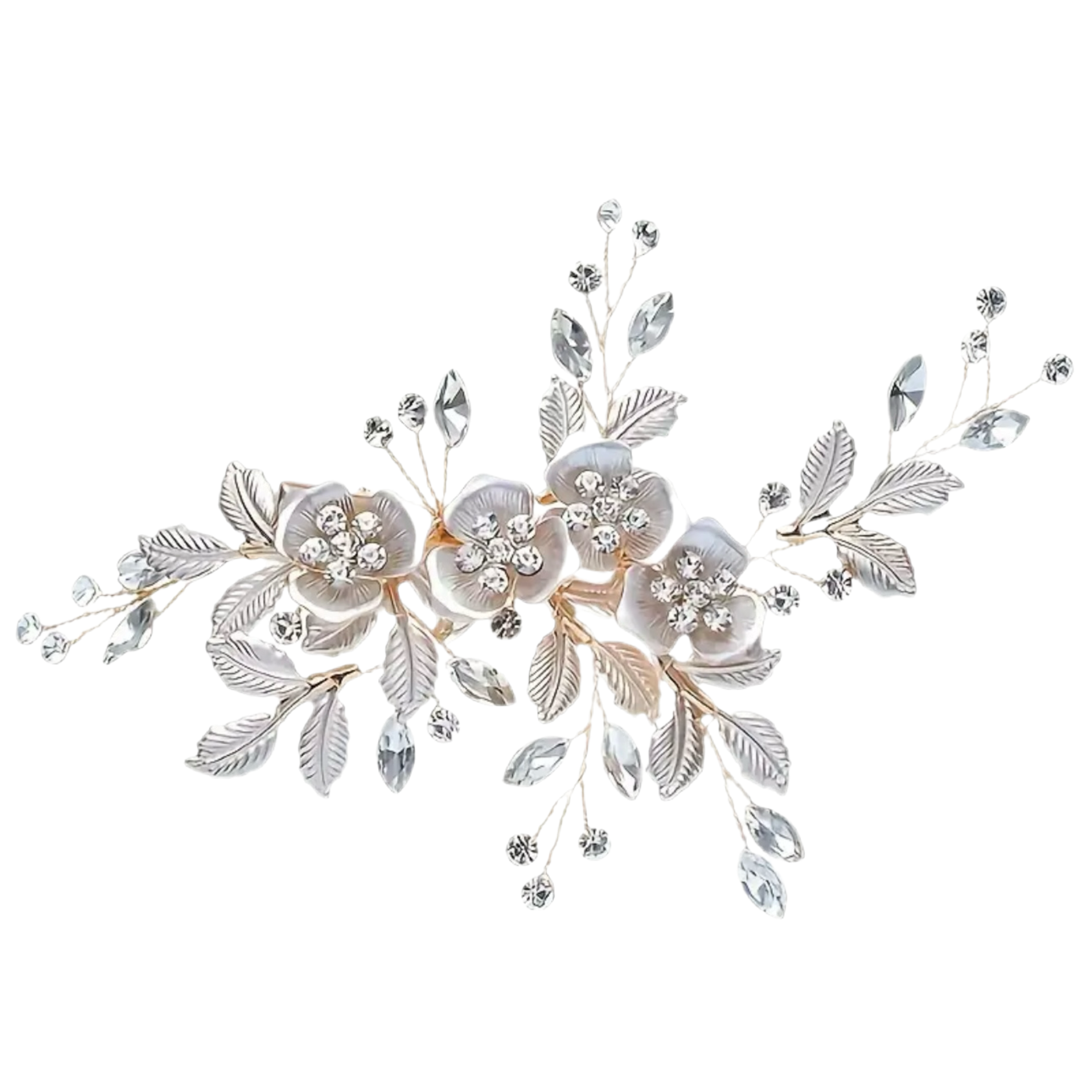 Bridal Hair Comb Golden