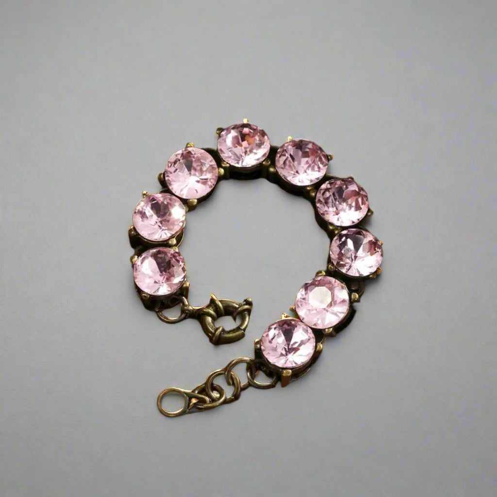 Pink Rhinestones Bracelet