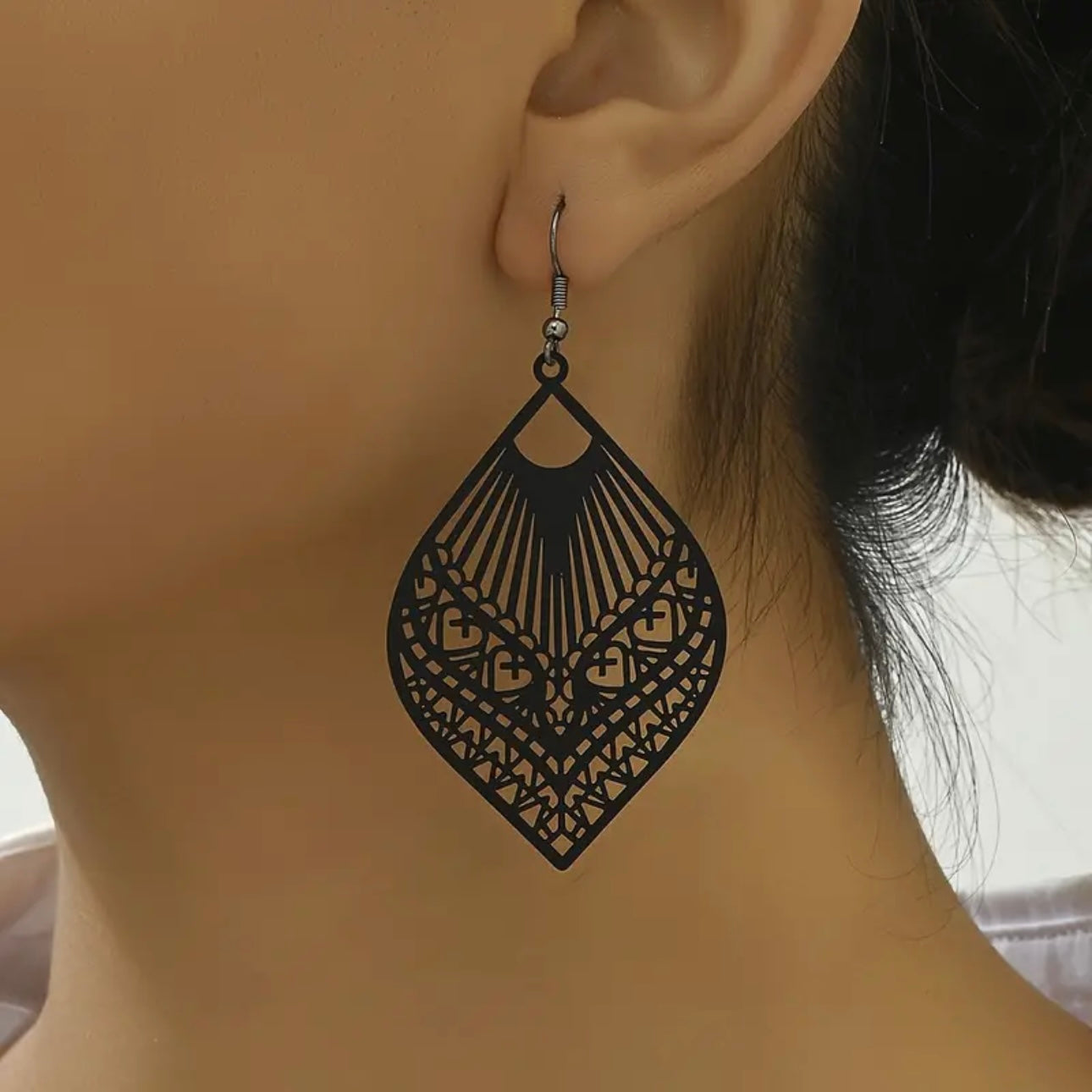 Boho Black Earrings