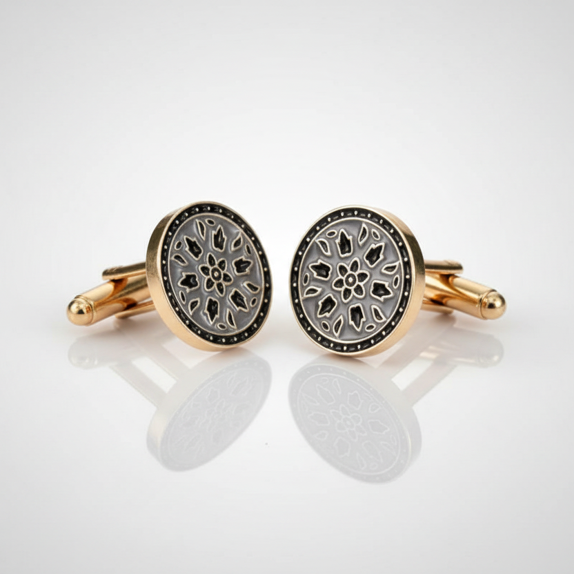 Grey French Cufflinks