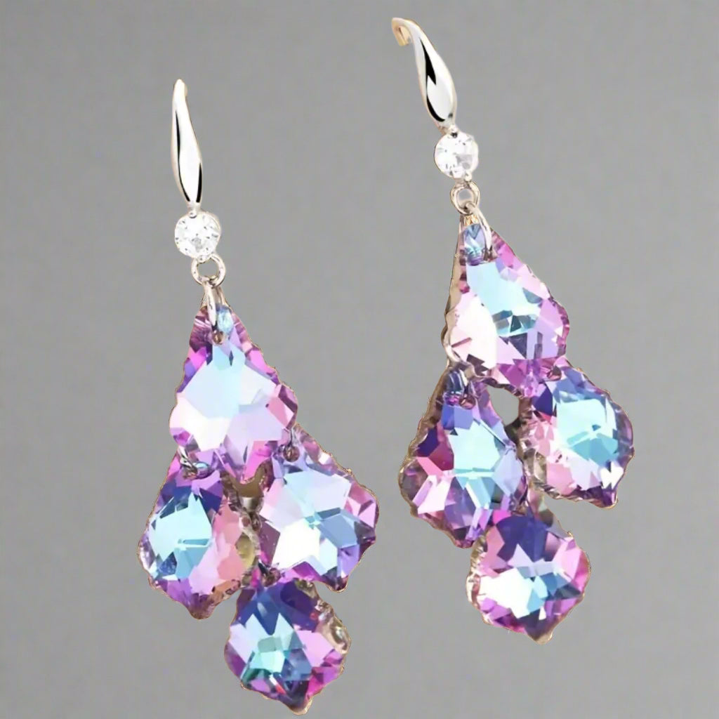 Crystal Tassels Earrings