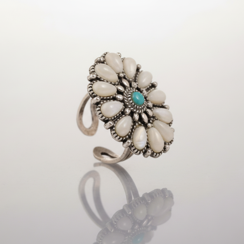 Oval 2 Turquoise Ring