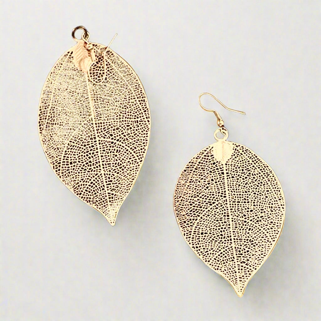 Leaf Gold Earrings