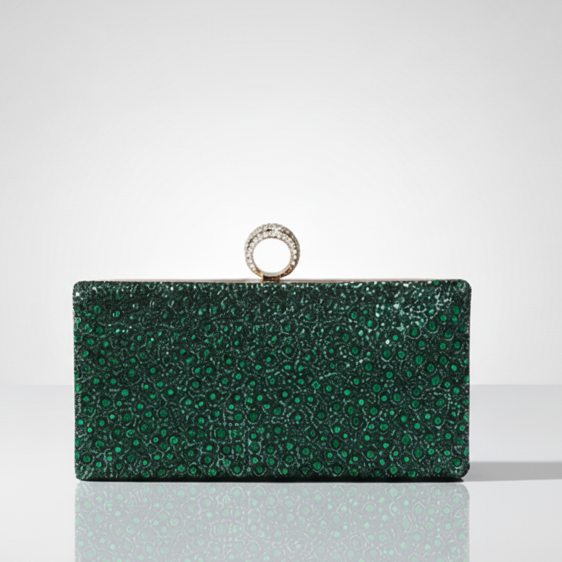Emerald Clutch Evening Bag