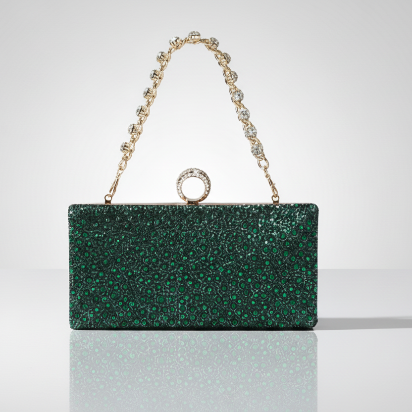 Emerald Clutch Evening Bag