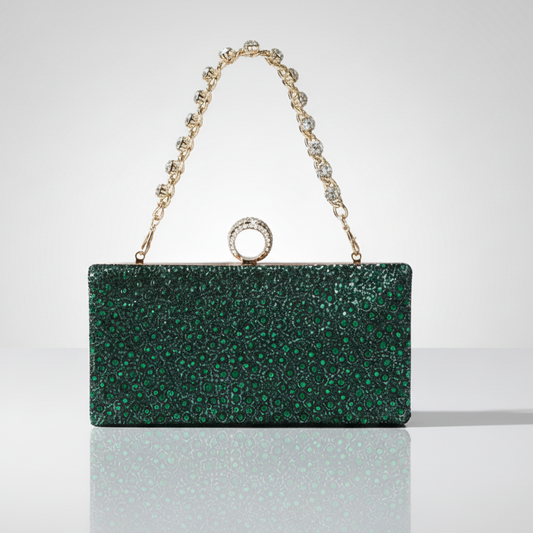 Emerald Clutch Evening Bag