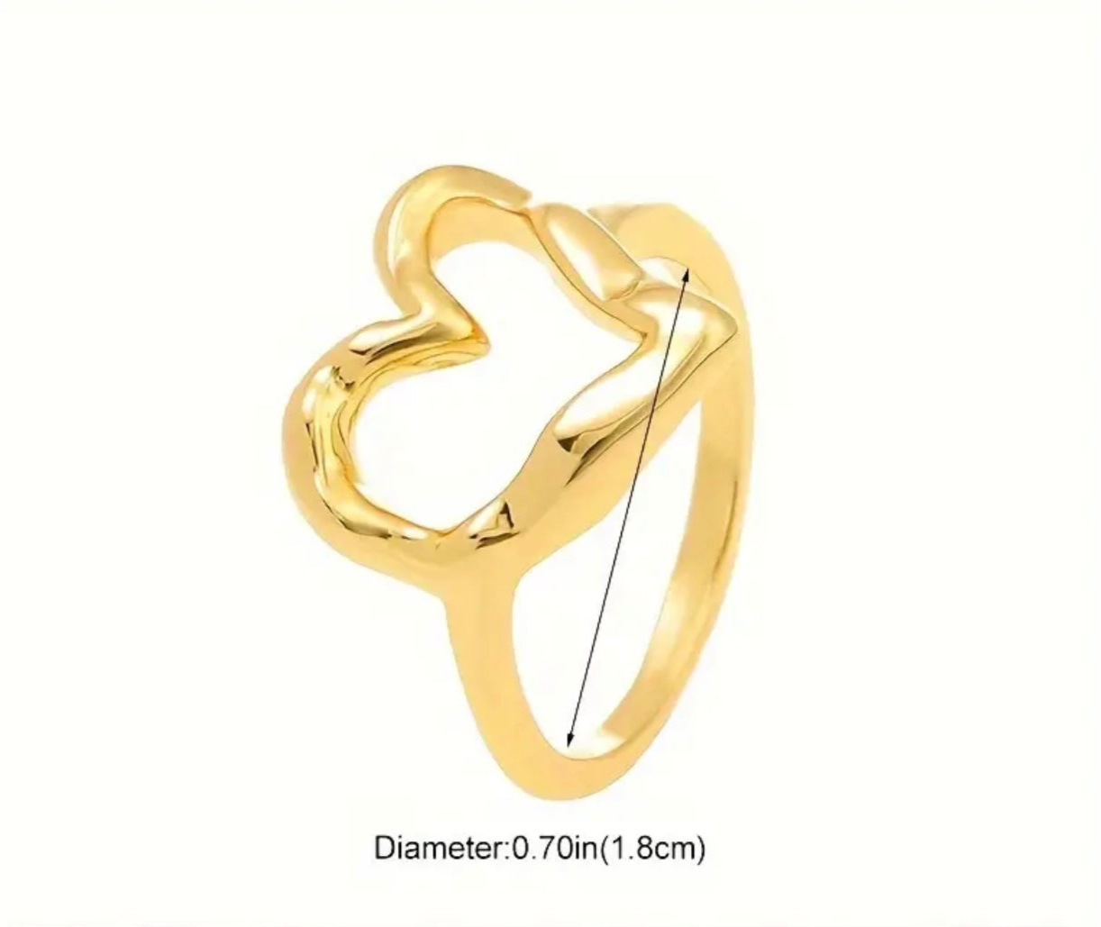 Gold Heart Ring