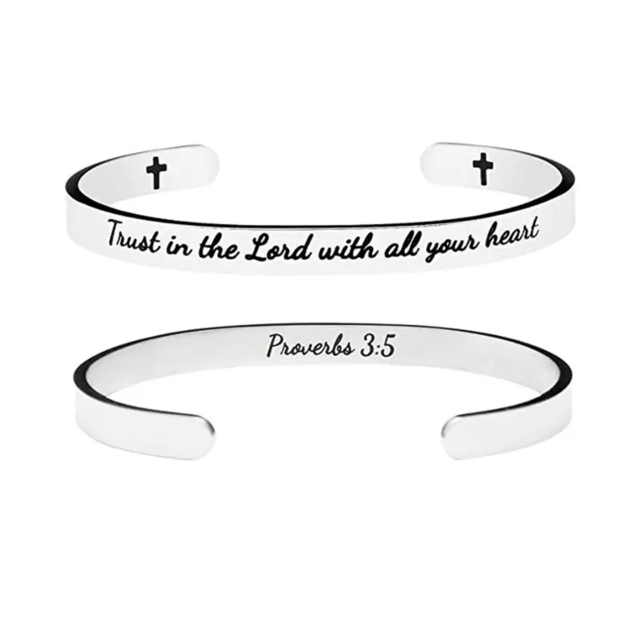 Trust Proverbs 3:5 Cuff Bracelet