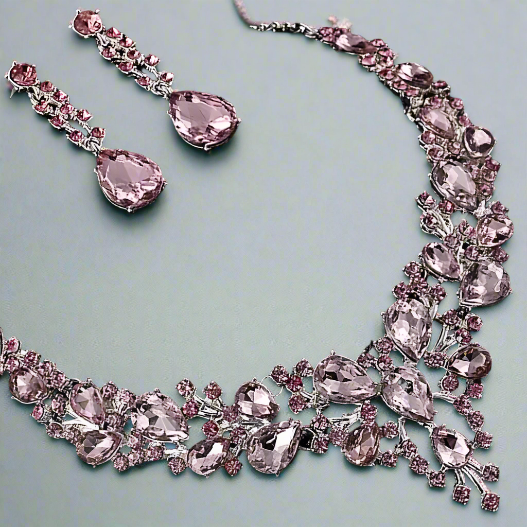 Glass Droplets Jewelry Set