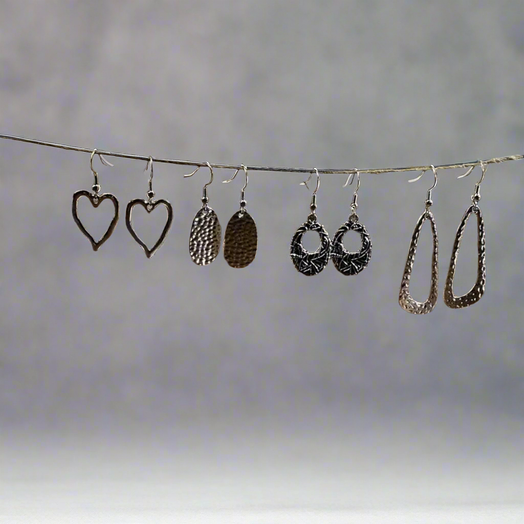 Vintage Heart Earrings