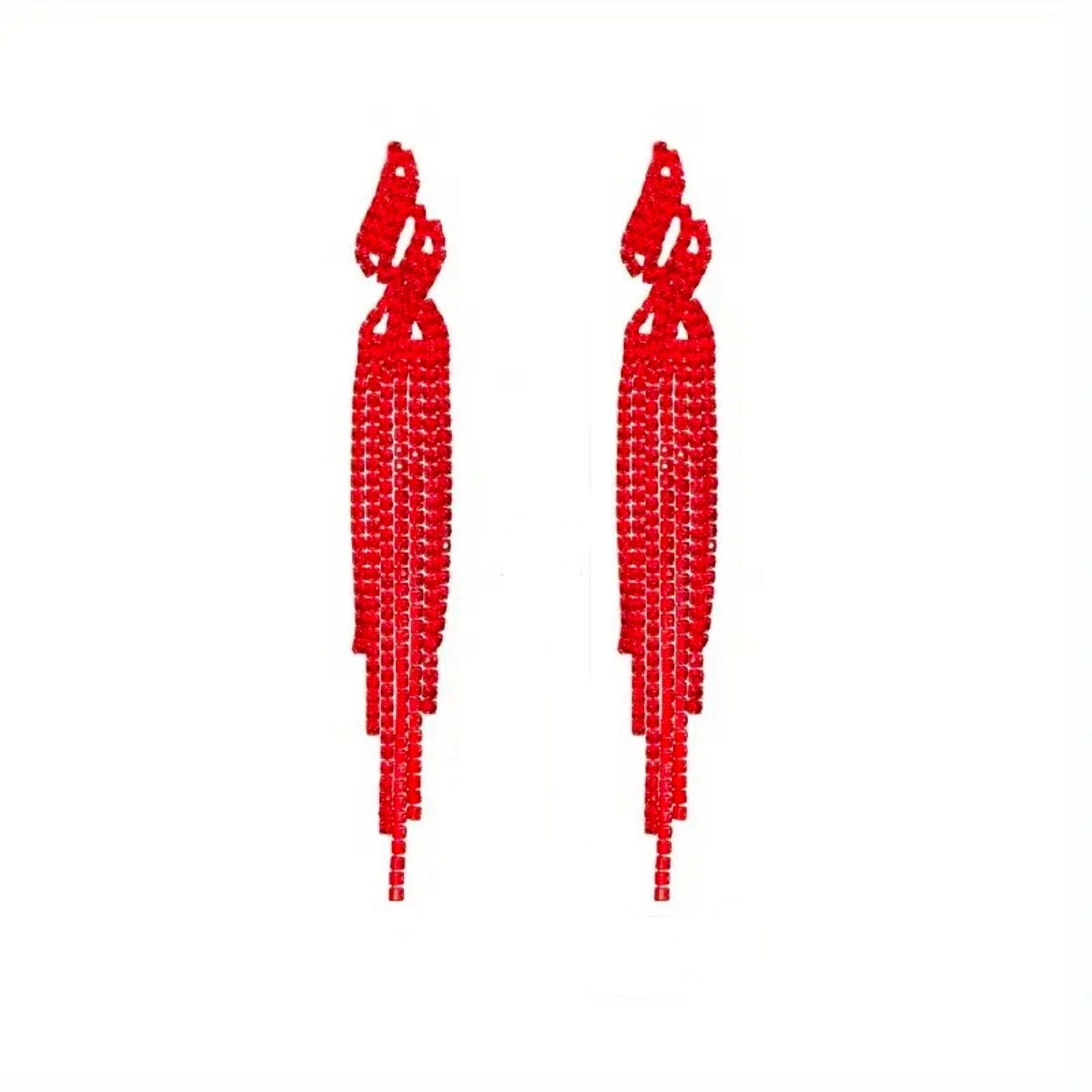 Flame Tassel Earrings